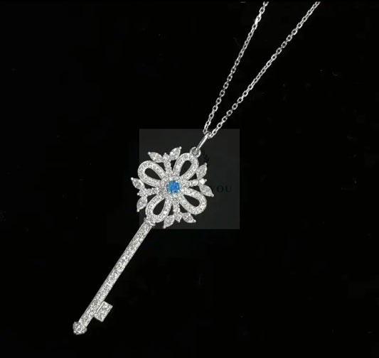 0.1ct Blue Diamond Key Pendant  Uniquely You Online