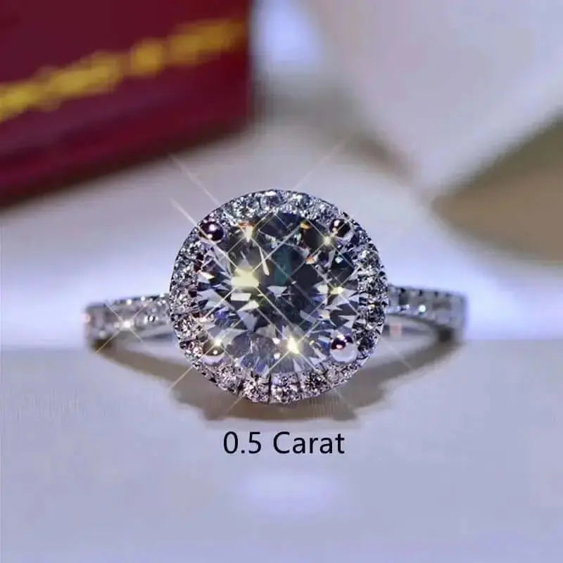 0.5-2ct Sparkling Moissanite Rings - Uniquely You Online