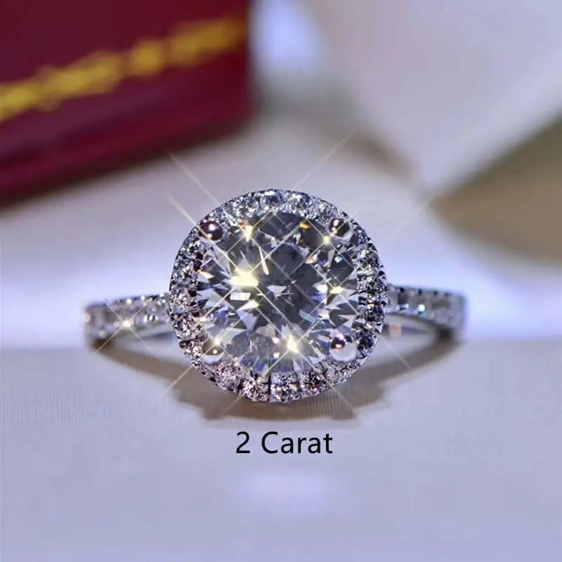 0.5-2ct Sparkling Moissanite Rings - Uniquely You Online