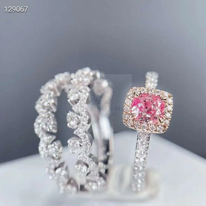 0.51ct Pink Diamond Trio Retro Rings - Uniquely You Online