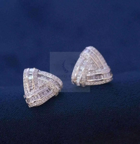 0.66ct Triangle Studs