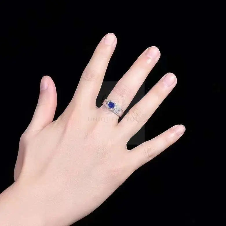 0.97ct Myanmar Royal Blue Sapphire Ring - Uniquely You Online