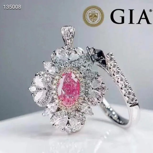 1.01ct Oval Pink Diamond Pendant and Ring  Uniquely You Online