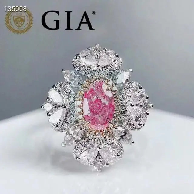 1.01ct Oval Pink Diamond Pendant and Ring  Uniquely You Online