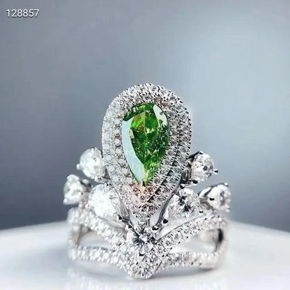 1.03ct Crown Green Diamond Ring  Uniquely You Online