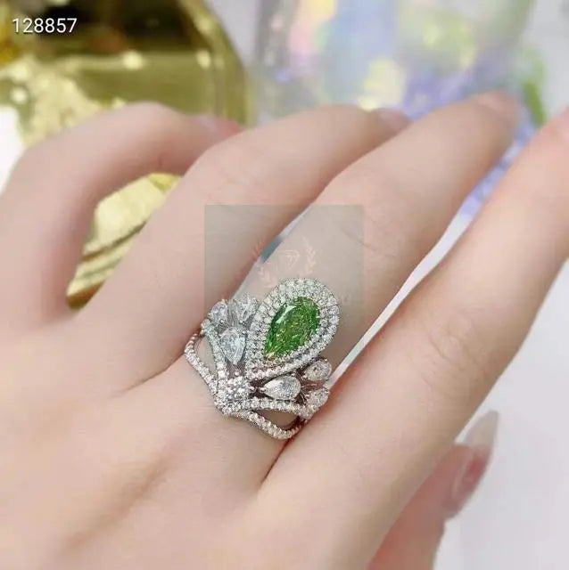 1.03ct Crown Green Diamond Ring  Uniquely You Online