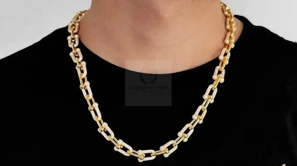 11mm CZ Horseshoe Link Necklace  Uniquely You Online