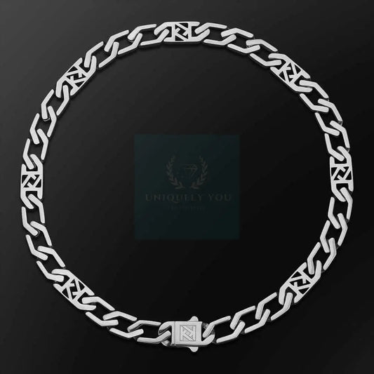 12mm Square Figaro Link Chain - Uniquely You Online