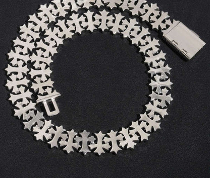 18mm Cross Flory Moissanite Chain and Bracelet - Uniquely You Online - Chain and Bracelet