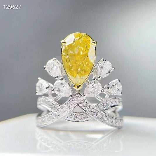 2.38ct Yellow Crown Diamond Ring