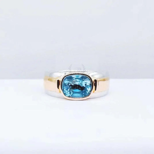 2.40ct Santa Maria Aquamarine Gold Ring