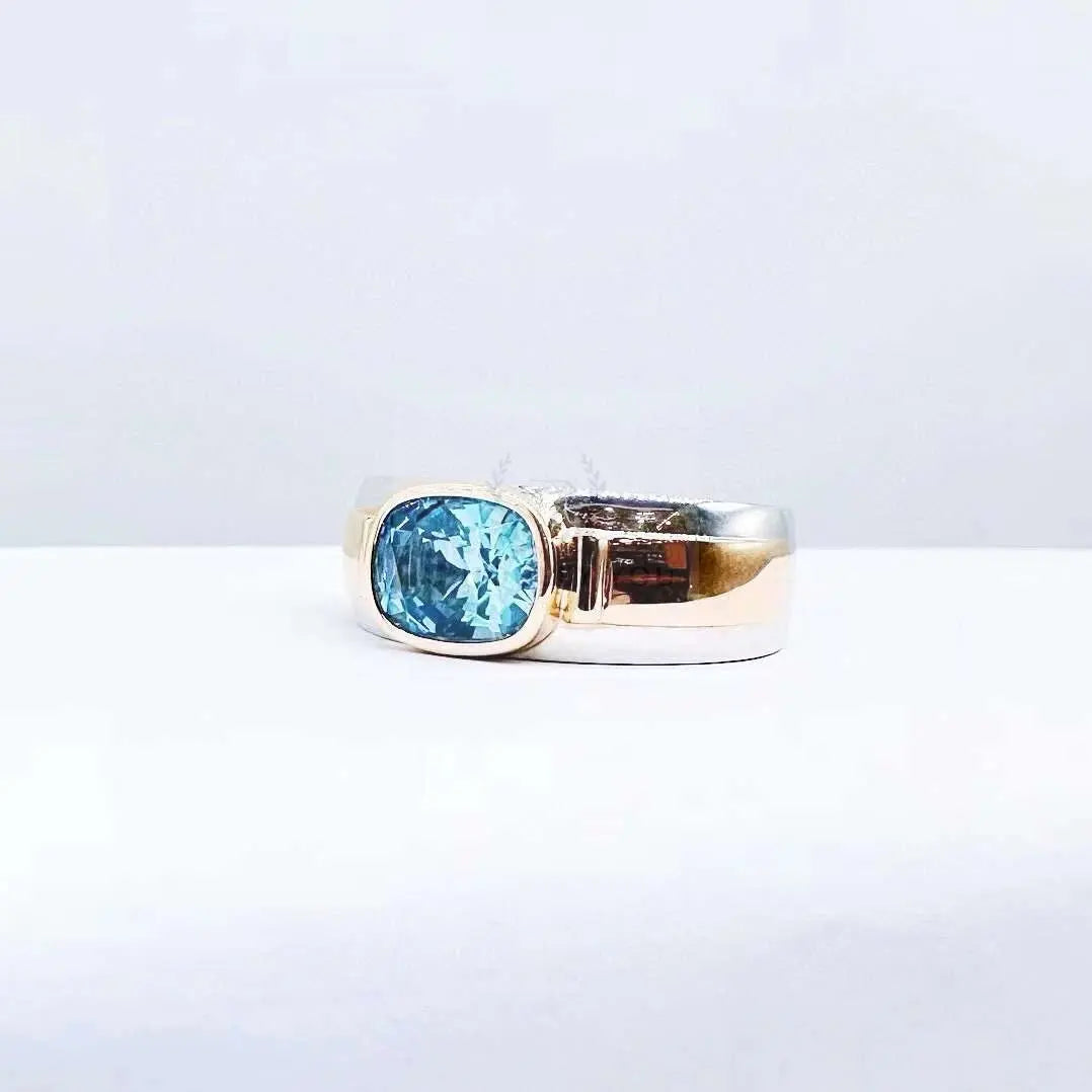 2.40ct Santa Maria Aquamarine Gold Ring - Uniquely You Online