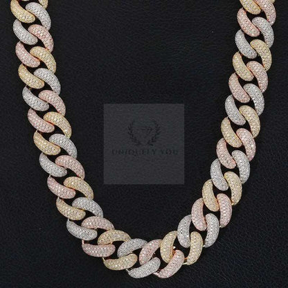 20mm Moissanite Cuban Link Chain