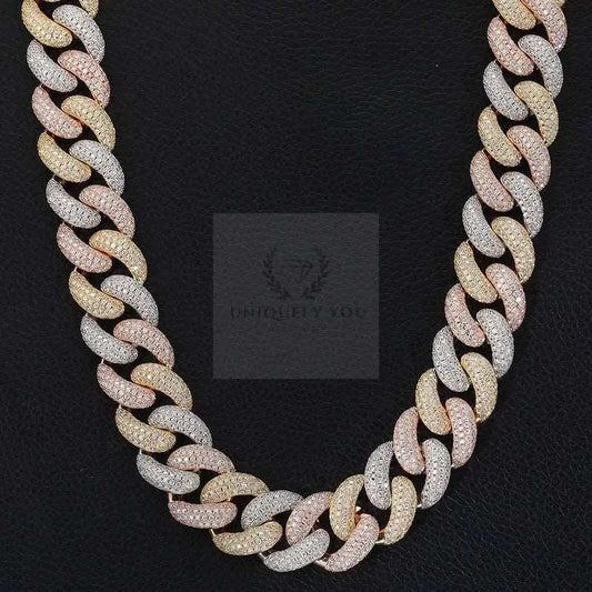 20mm Moissanite Cuban Link Chain