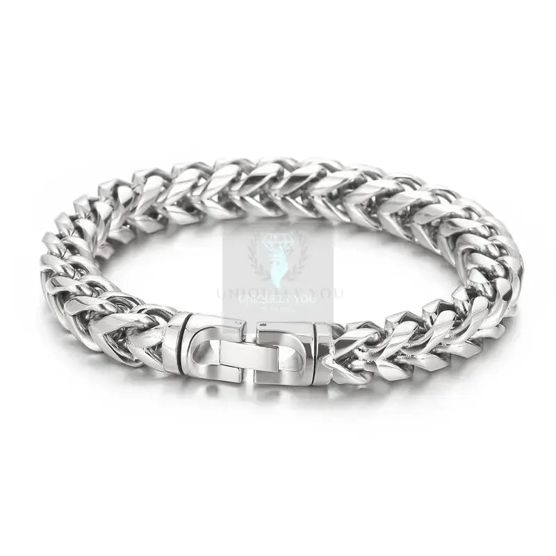 230mm Titanium Herringbone Bracelet - Uniquely You Online