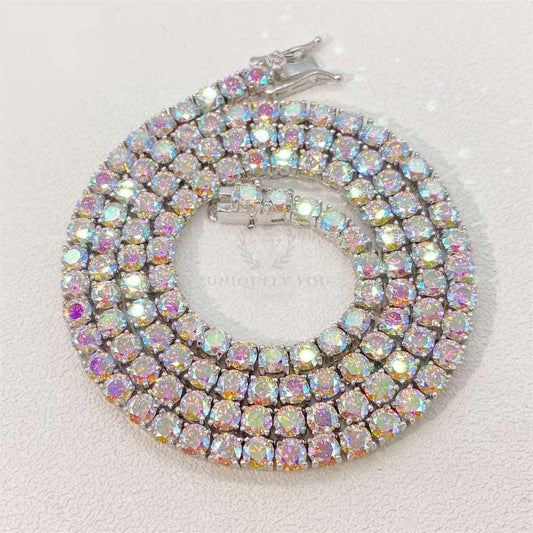 2ct Colorful Moissanite Tennis Chain