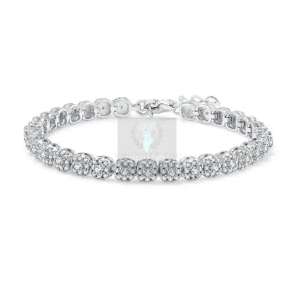 2mm Moissanite Round Center Tennis Bracelet - Uniquely You Online