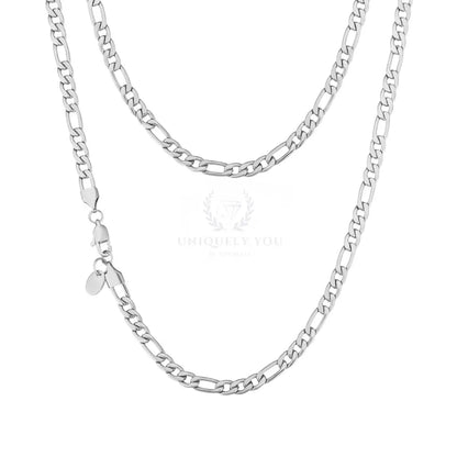 3mm-5mm 18K Gold Plated Figaro Chain - Uniquely You Online