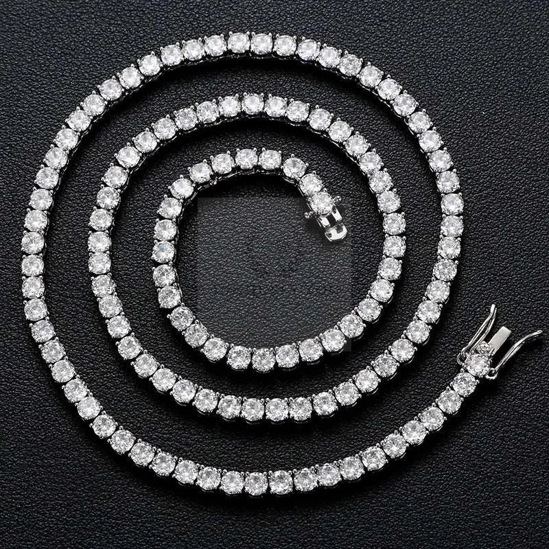 3mm-5mm VVS Moissanite Tennis Bracelet and Necklace (Color Palette)