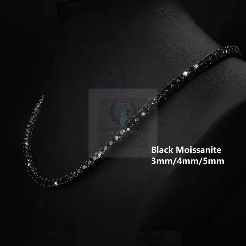 3mm-6.5mm Moissanite Tennis Necklace (variety) - Uniquely You Online