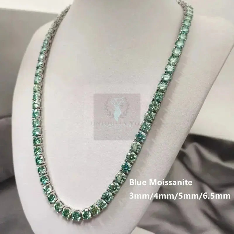 3mm-6.5mm Moissanite Tennis Necklace (variety) - Uniquely You Online