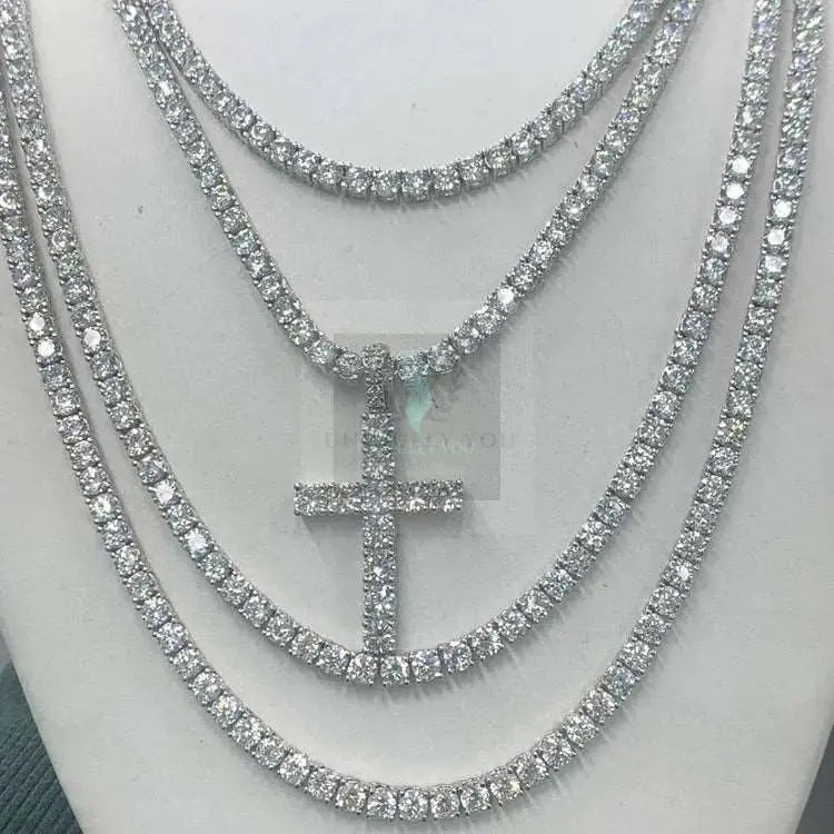 3mm-6.5mm Moissanite Tennis Necklace (variety) - Uniquely You Online