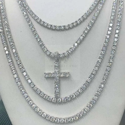 3mm-6.5mm Moissanite Tennis Necklace (variety)