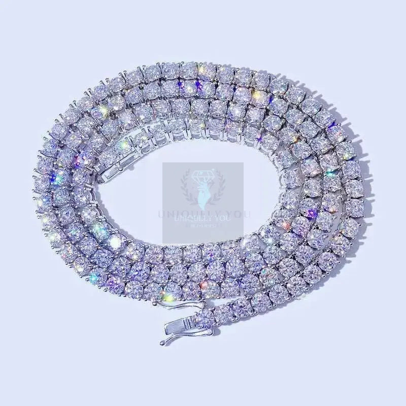 3mm Moissanite Tennis Necklace - Uniquely You Online