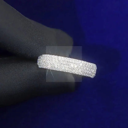 4-5 Row Moissanite Band Ring