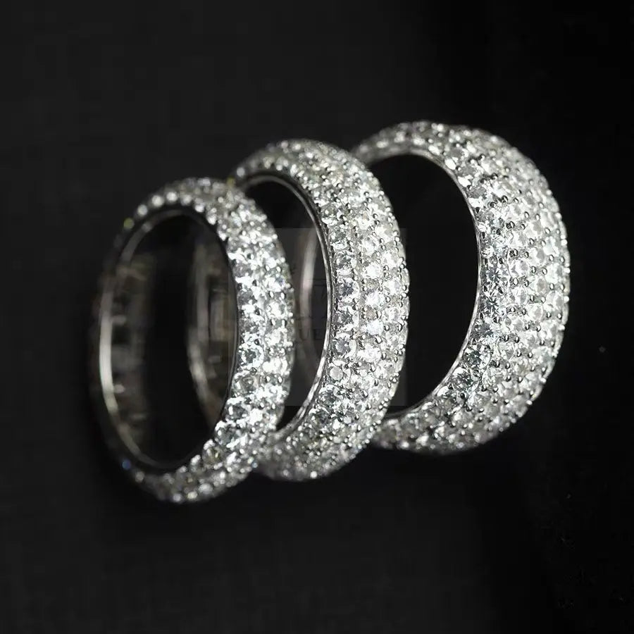 4-5 Row Moissanite Band Ring