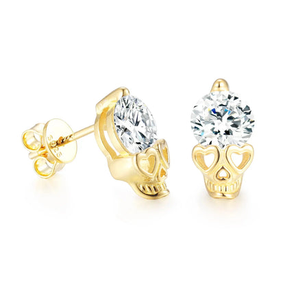 6.5mm VVS Moissanite Love Ghost Stud Earring