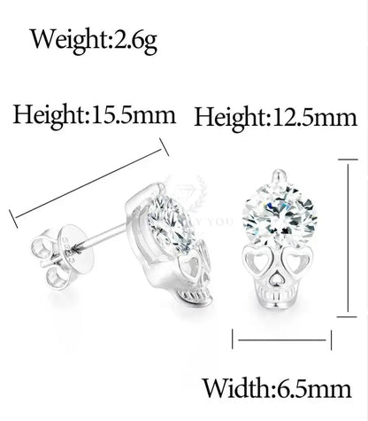 6.5mm VVS Moissanite Love Ghost Stud Earring  Uniquely You Online