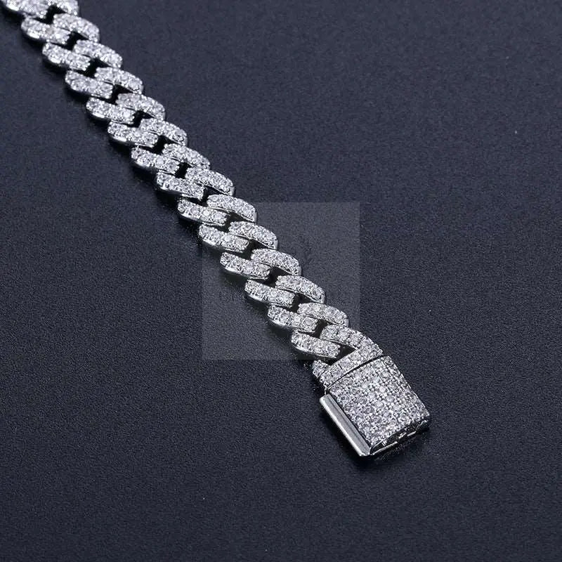 6mm VVS Moissanite Cuban Link Bracelet - Uniquely You Online