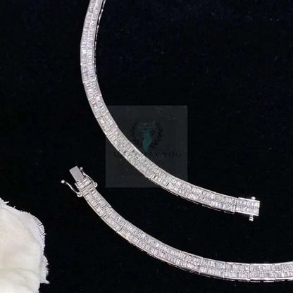 8ct Full Baguette Diamond Necklace - Uniquely You Online