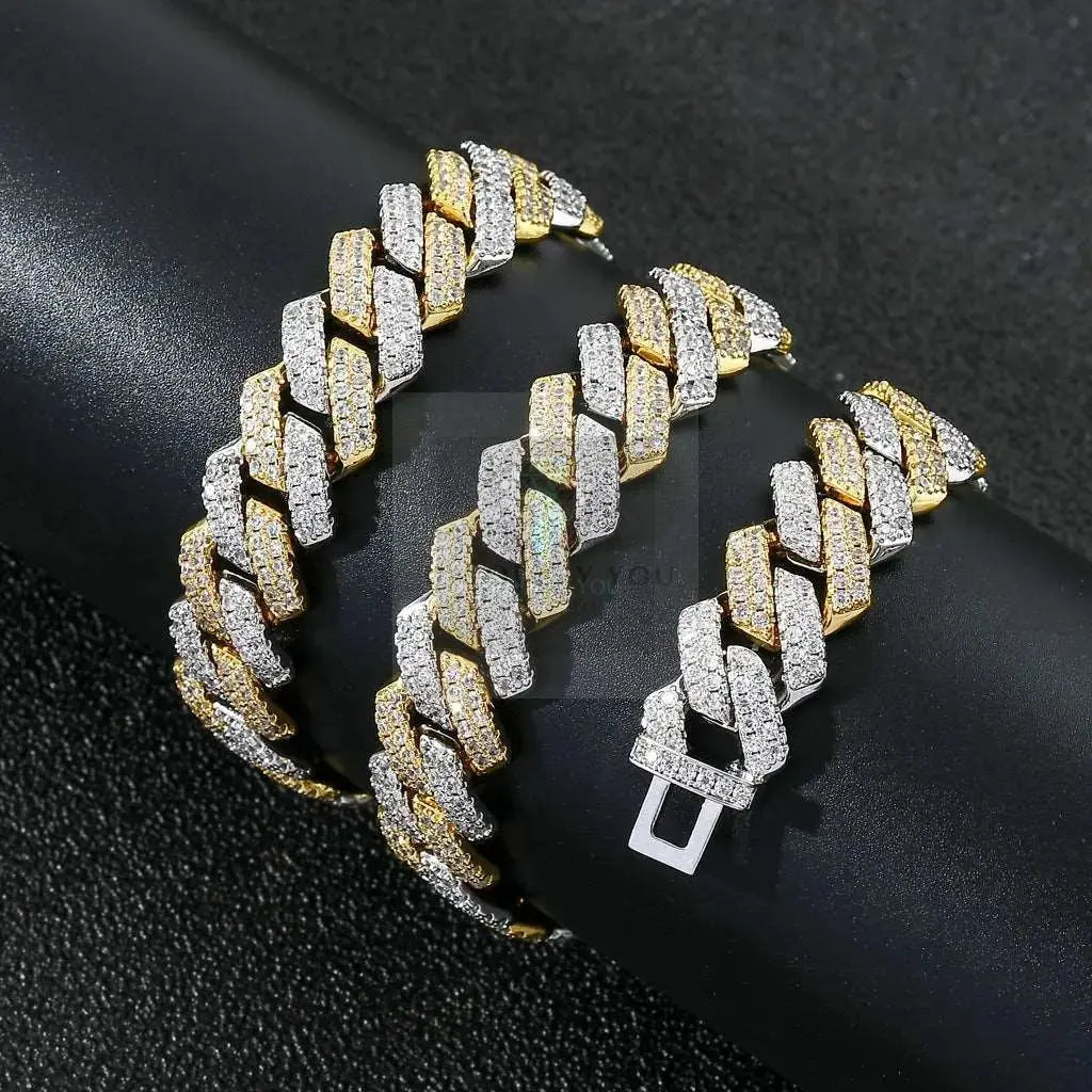 9mm CZ Striped Cuban Link Chain - Uniquely You Online