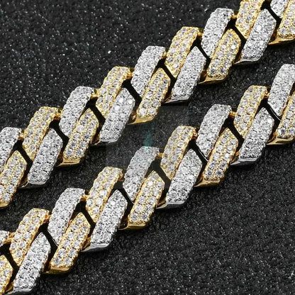 9mm CZ Striped Cuban Link Chain - Uniquely You Online