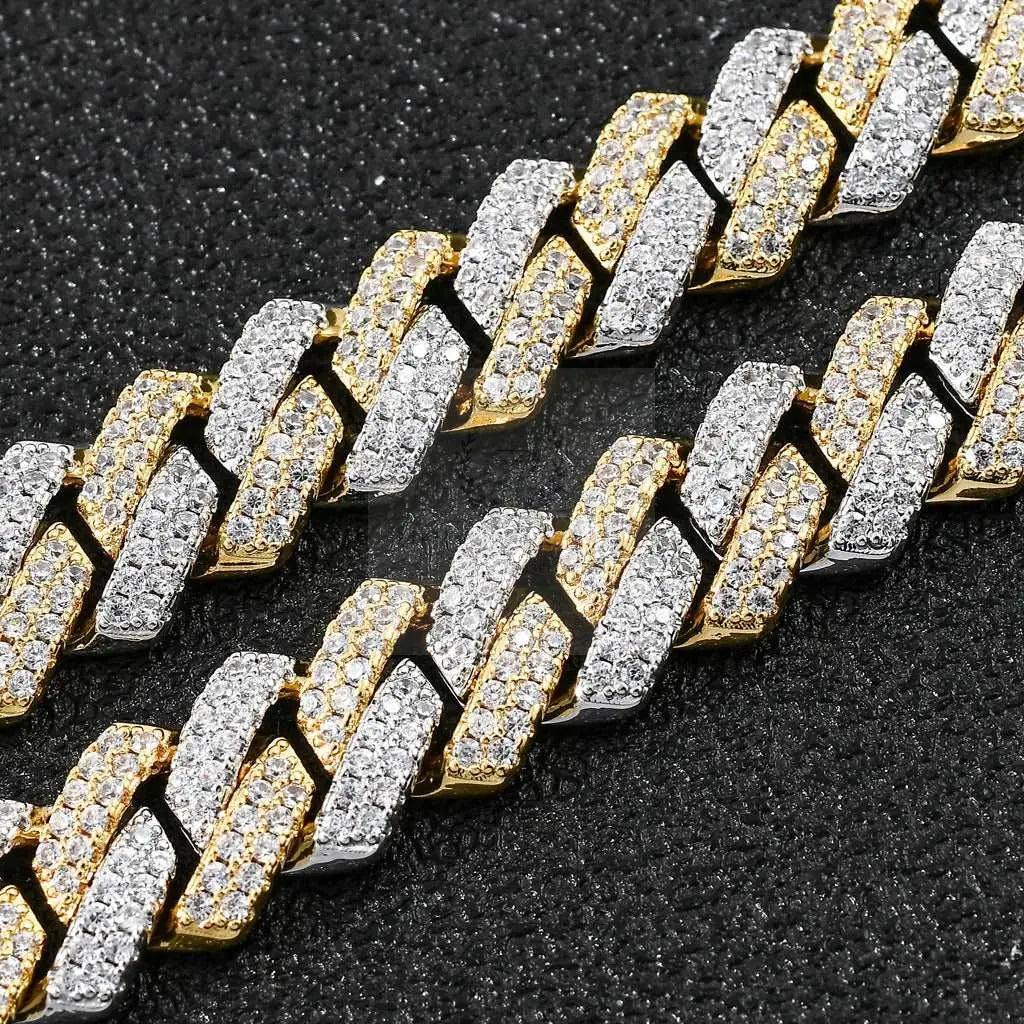 9mm CZ Striped Cuban Link Chain - Uniquely You Online