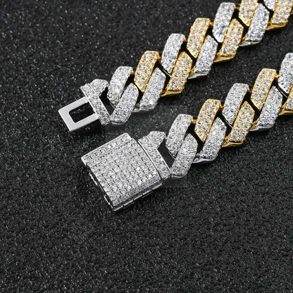 9mm CZ Striped Cuban Link Chain - Uniquely You Online