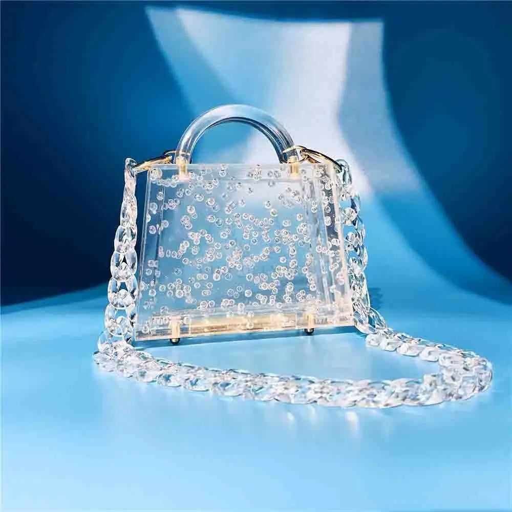 Acrylic Bubble Clutch - Uniquely You Online