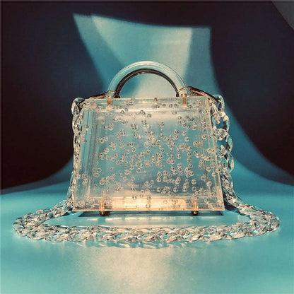 Acrylic Bubble Clutch - Uniquely You Online