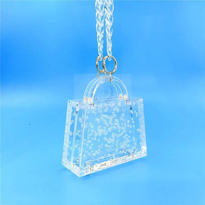 Acrylic Bubble Clutch - Uniquely You Online