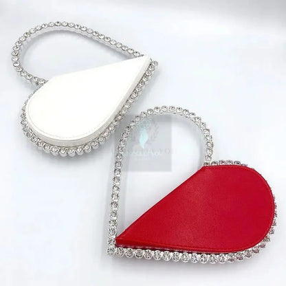 Acrylic Crystal Heart Clutch - Uniquely You Online