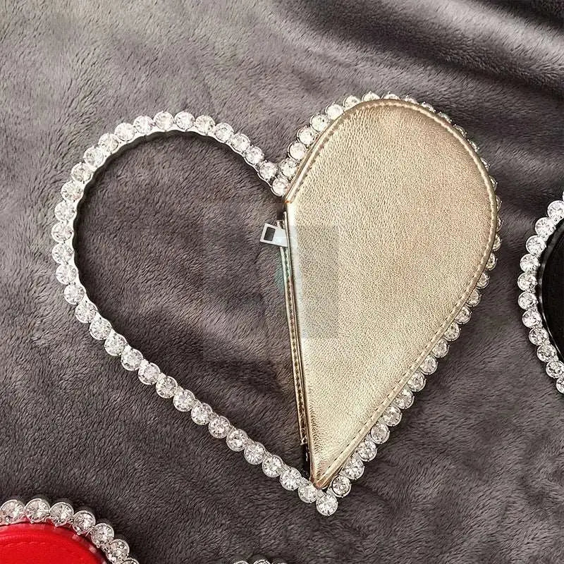 Acrylic Crystal Heart Clutch - Uniquely You Online