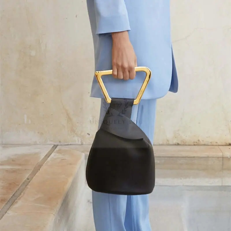 Acrylic Handle Irregular Mini Bucket Bag - Uniquely You Online