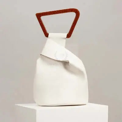 Acrylic Handle Irregular Mini Bucket Bag - Uniquely You Online