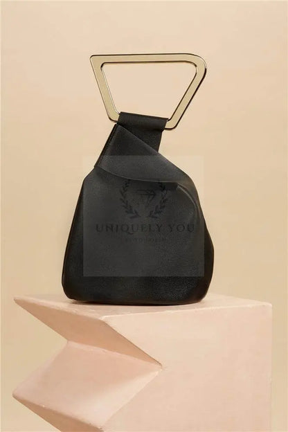 Acrylic Handle Irregular Mini Bucket Bag - Uniquely You Online