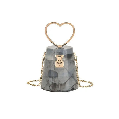 Acrylic Heart Canister Crossbody - Uniquely You Online