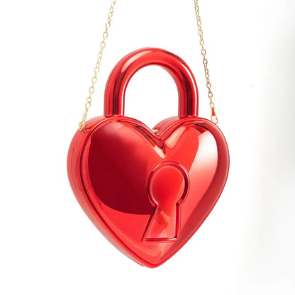 Acrylic Heart Key Clutch - Uniquely You Online