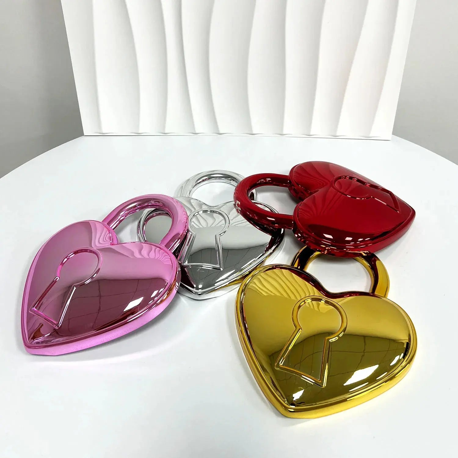 Acrylic Heart Key Clutch - Uniquely You Online