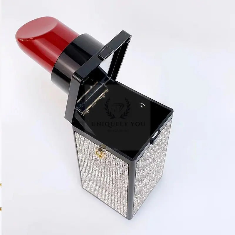 Acrylic Lipstick Box Clutch - Uniquely You Online